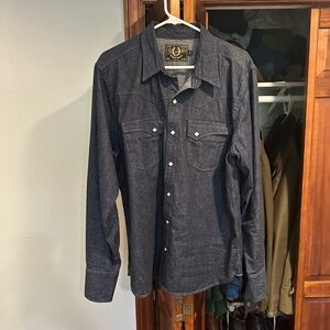 Freenote Cloth Calico Denim Shirt, Size L